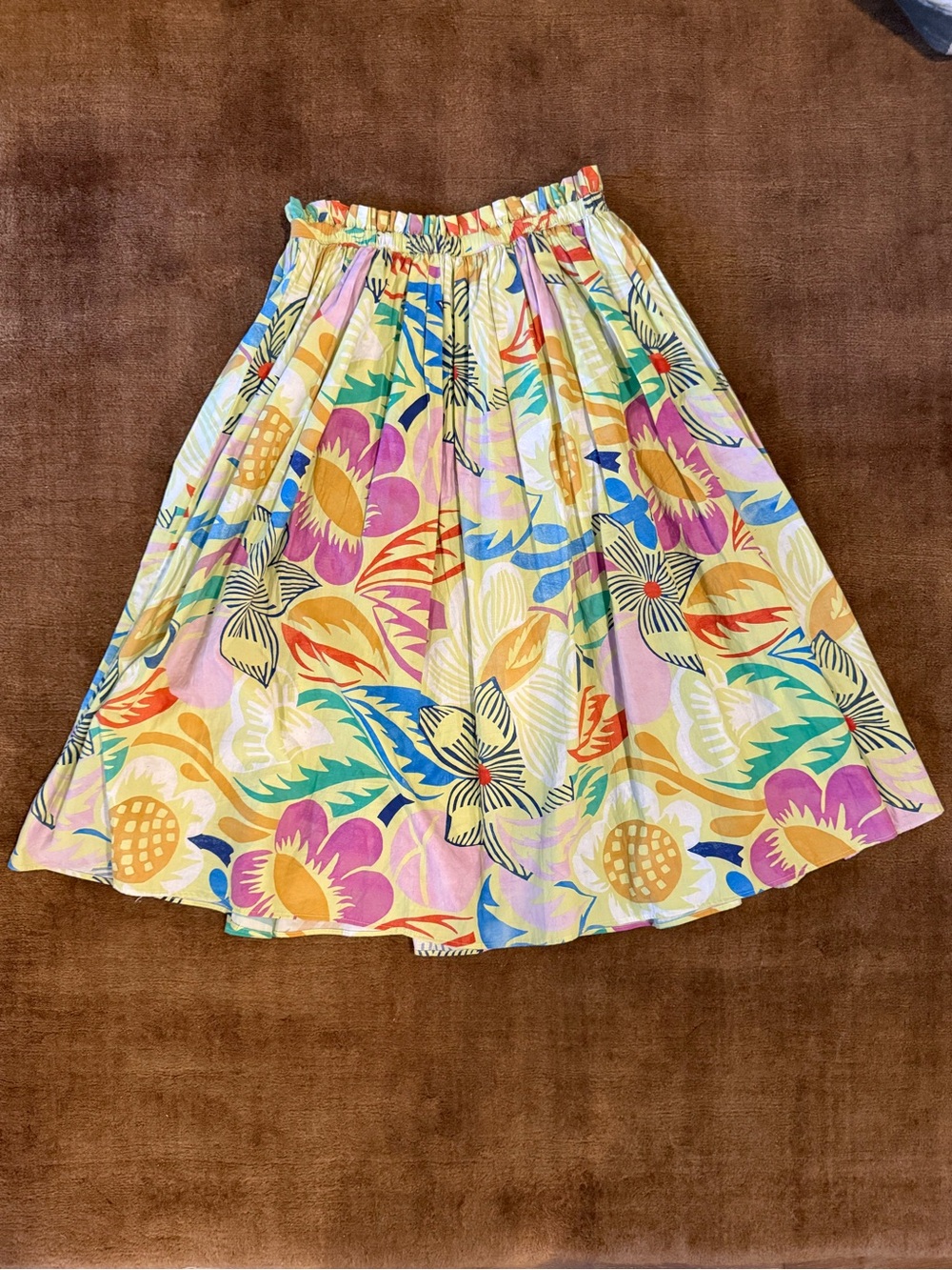 Girls Molo Brisali A-Line Skirt in Multicolor Floral Size 146/152 (US 11/12)
